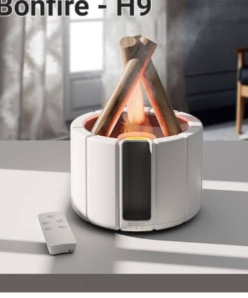 Flame Air Aroma Diffuser H20 Humidifier, 7 Flame Colour Noiseless Essential Oil Diffuser 